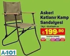 ASKERİ KATLANIR KAMP SANDALYESİ ASKERİ KATLANIR KAMP SANDALYESİ